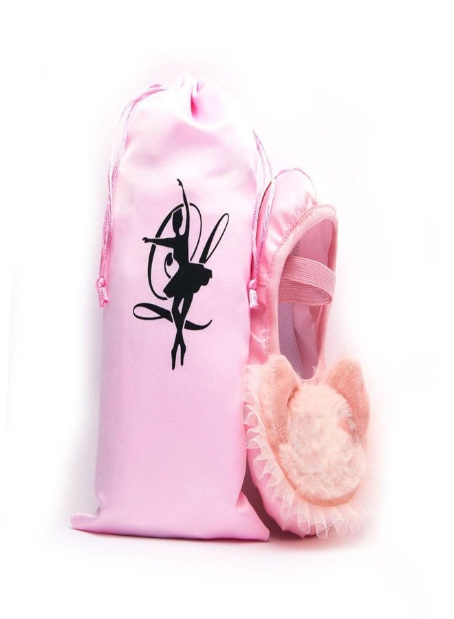 FONDOTIN 2pcs Drawstring Dance Shoe Storage Bag The Tote Bag Organizer Satin Pink Pointed Shoes Pouches Shoes Storage Pouches Dance Shoes Bags Washable Drawstring Bag X27 Shoe Bags - Image 5